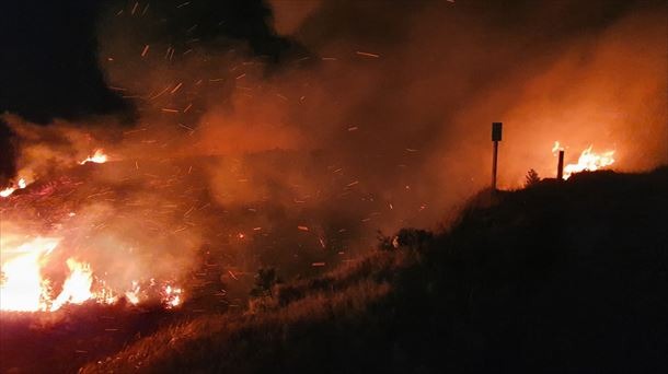 ARDE EZKABA EN UNA TARDE INTENSA